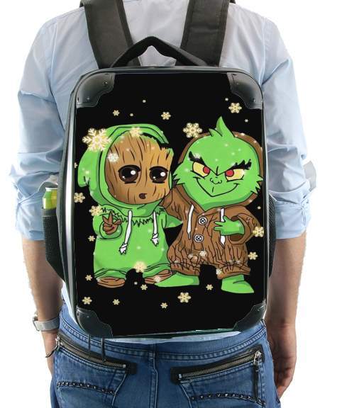 Sac à dos pour Baby Groot and Grinch Christmas