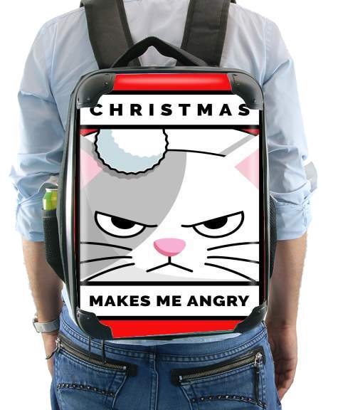 Sac à dos pour Christmas makes me Angry cat