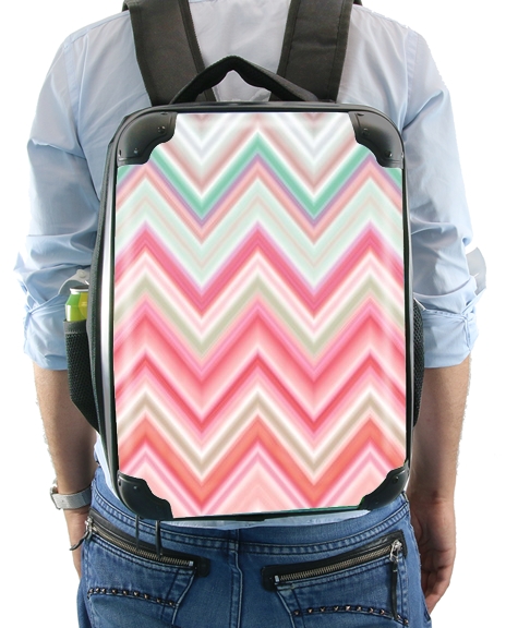 Sac à dos pour colorful chevron in pink
