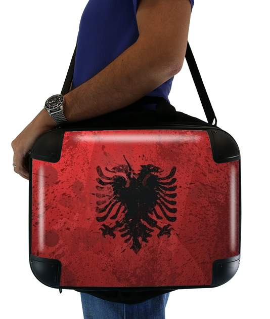 Sacoche Ordinateur 15" pour Albanie Painting Flag