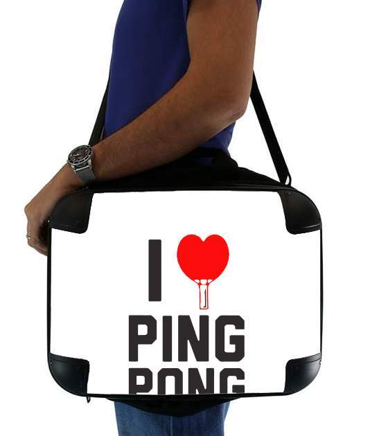 Sacoche Ordinateur 15" pour I love Ping Pong