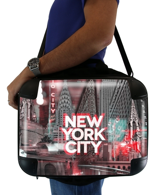 Sacoche Ordinateur 15" pour New York City II [red]