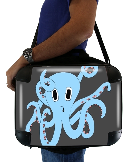 Sacoche Ordinateur 15" pour octopus Blue cartoon