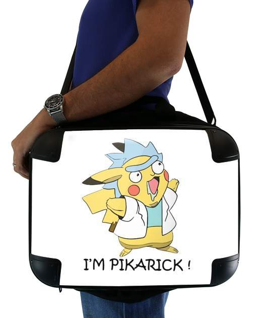 Sacoche Ordinateur 15" pour Pikarick - Rick Sanchez And Pikachu 