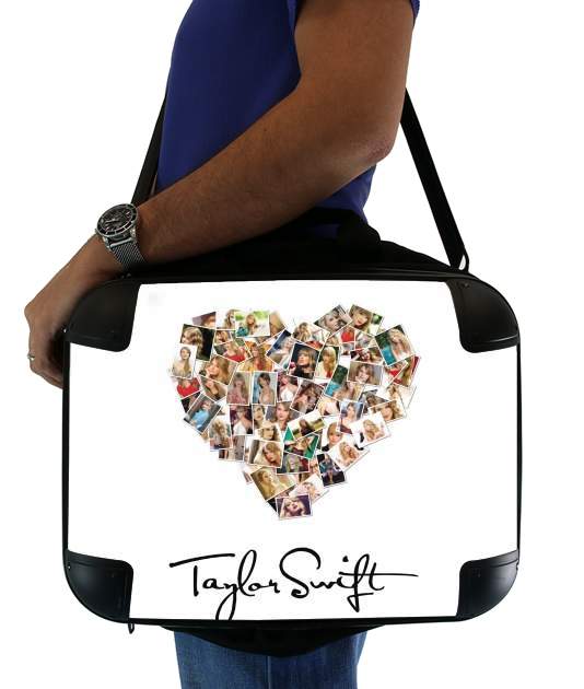 Sacoche Ordinateur 15" pour Taylor Swift Love Fan Collage signature