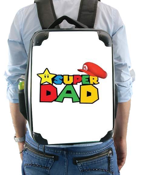 Sac à dos pour Super Dad Mario humour
