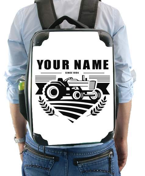Sac à dos pour Tracteur Logo personnalisable prénom date de naissance