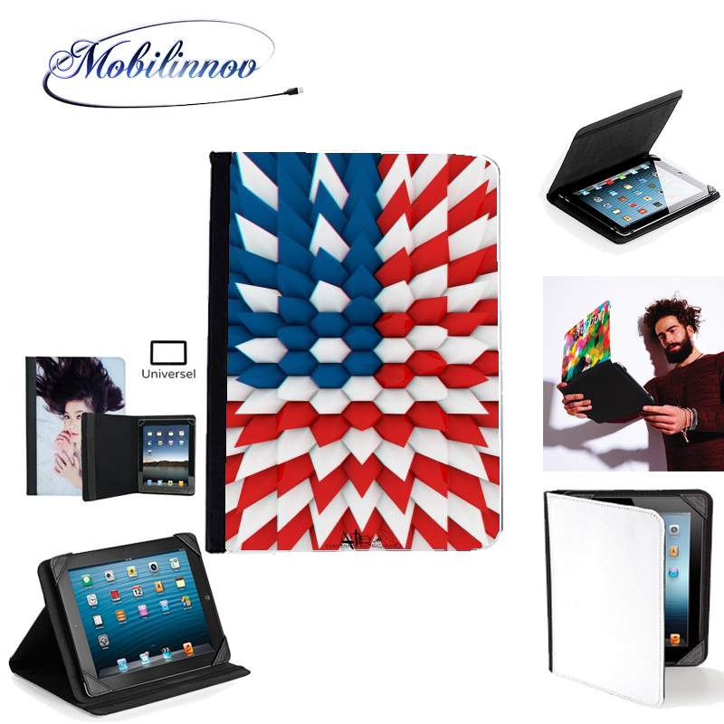 Étui Universel Tablette pour 3D Poly USA flag