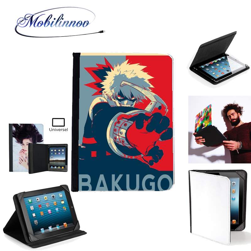 Étui Universel Tablette pour Bakugo Katsuki propaganda art