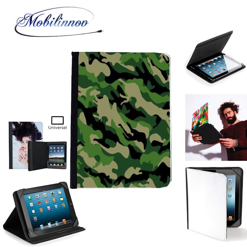 Étui Universel Tablette pour Camouflage Militaire Vert