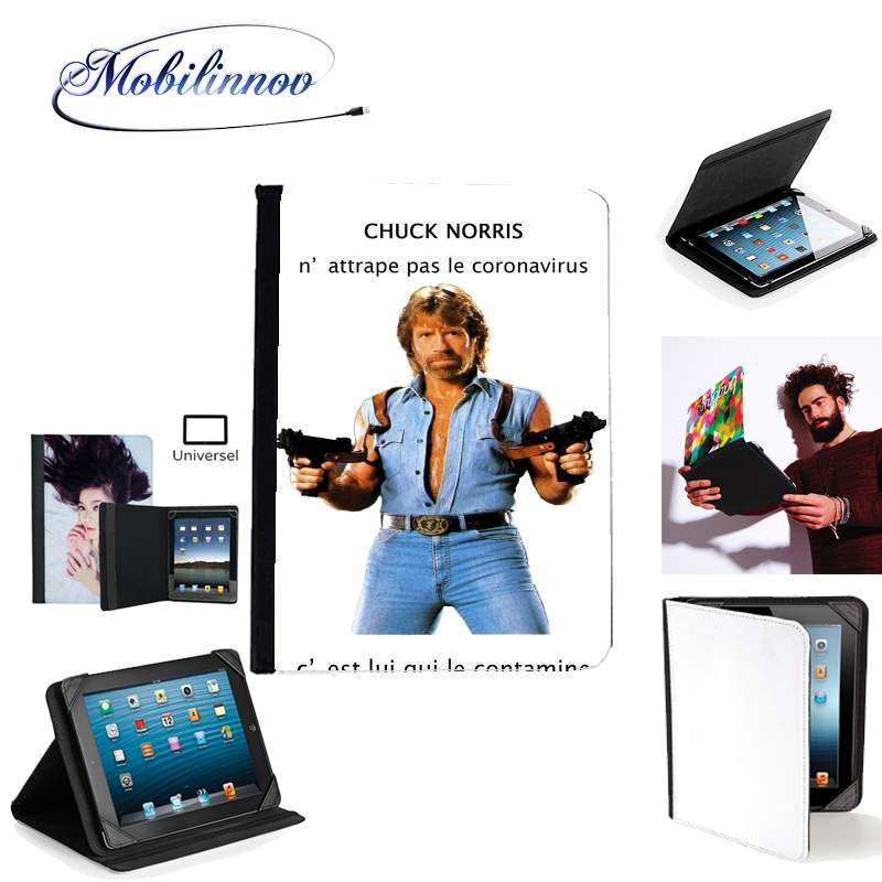 Étui Universel Tablette pour Chuck Norris Against Covid
