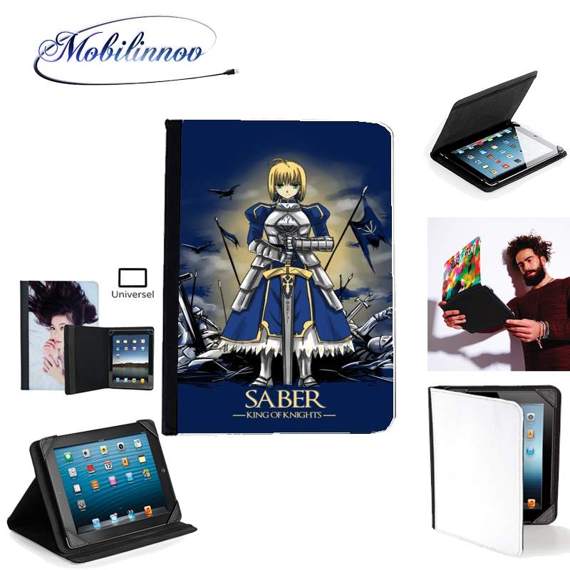 Étui Universel Tablette pour Fate Zero Fate stay Night Saber King Of Knights