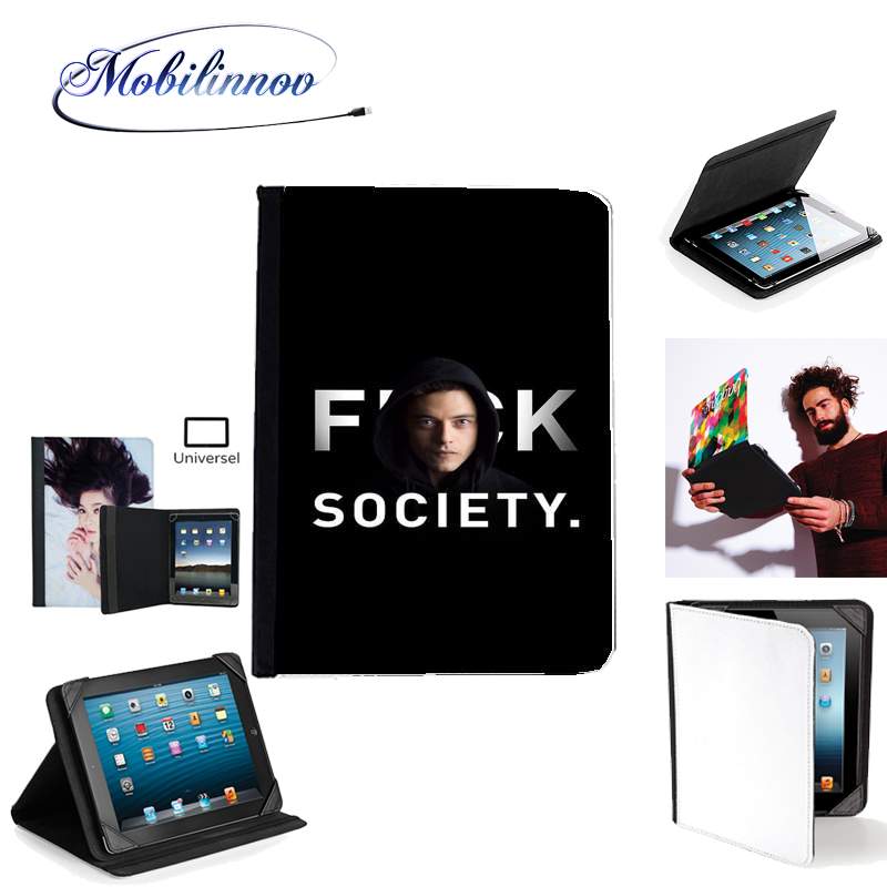 Étui Universel Tablette pour Mr Robot Fuck Society
