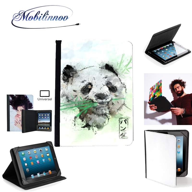 Étui Universel Tablette pour Panda Watercolor