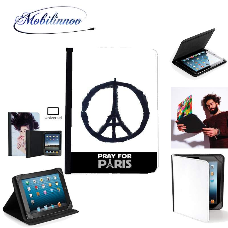 Étui Universel Tablette pour Pray For Paris - Tour Eiffel
