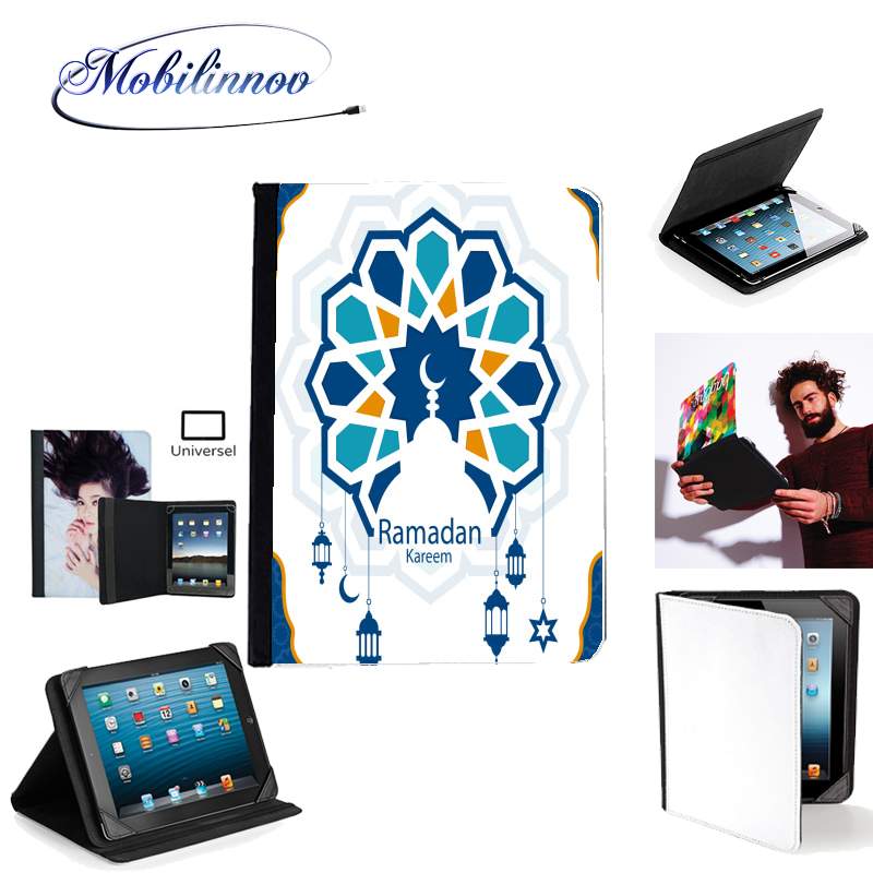 Étui Universel Tablette pour Ramadan Kareem Blue