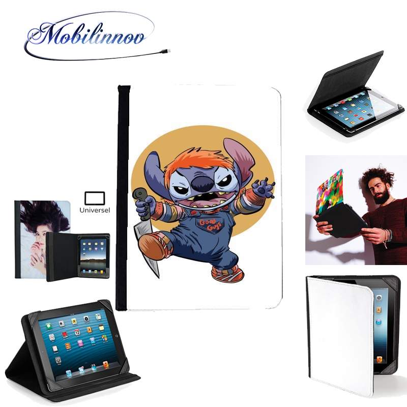 Étui Universel Tablette pour Stitch X Chucky Halloween