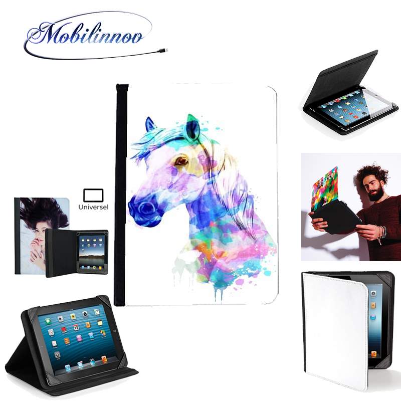 Étui Universel Tablette pour watercolor horse