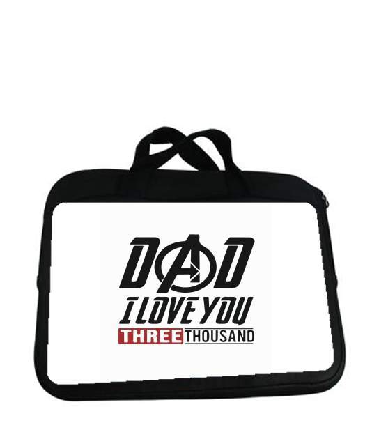Housse pour tablette avec poignet pour Dad i love you three thousand Avengers Endgame