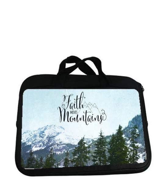 Housse pour tablette avec poignet pour Faith Moves Mountains