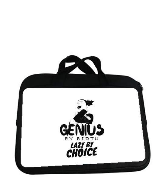 Housse pour tablette avec poignet pour Genius by birth Lazy by Choice Shikamaru tribute