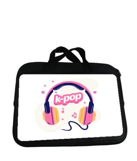 Housse pour tablette avec poignet pour I Love Kpop Headphone