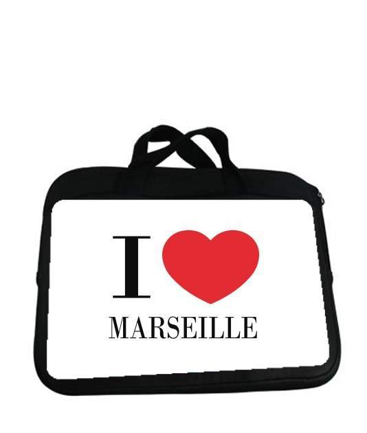 Housse pour tablette avec poignet pour I love Marseille