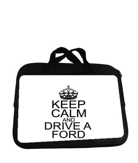 Housse pour tablette avec poignet pour Keep Calm And Drive a Ford