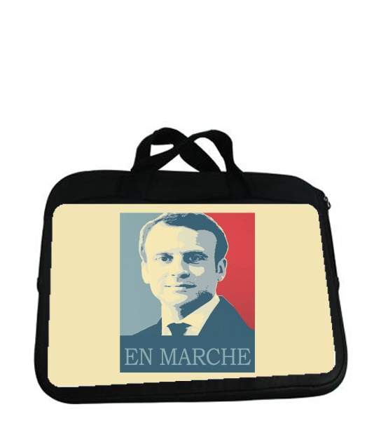 Housse pour tablette avec poignet pour Macron Propaganda En marche la France