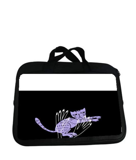 Housse pour tablette avec poignet pour Reiki Animal chat violet