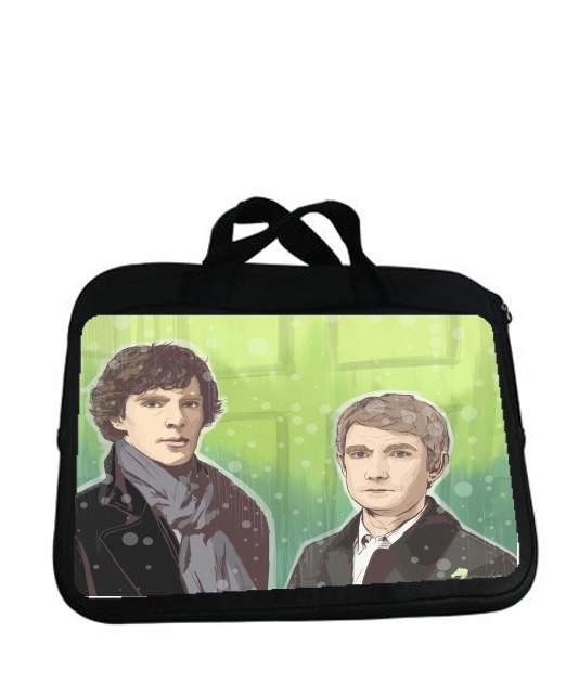 Housse pour tablette avec poignet pour Sherlock and Watson