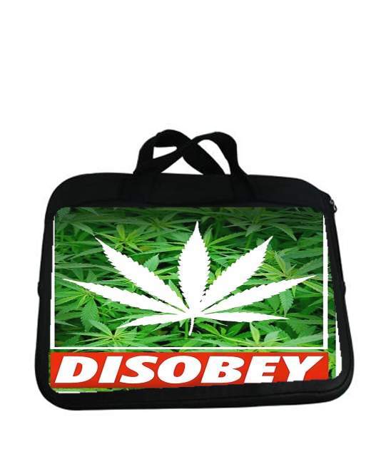 Housse pour tablette avec poignet pour Weed Cannabis Disobey