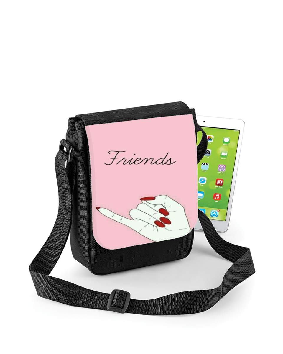 Mini Sac - Pochette unisexe pour BFF Best Friends Pink Friends Side