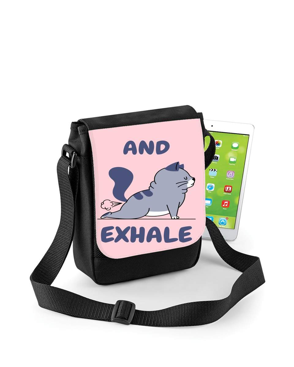 Mini Sac - Pochette unisexe pour Cat Yoga Exhale