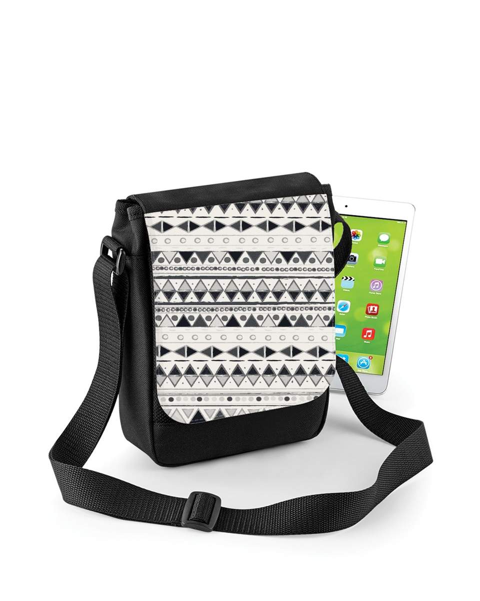 Mini Sac - Pochette unisexe pour Ethnic Candy Tribal in Black and White