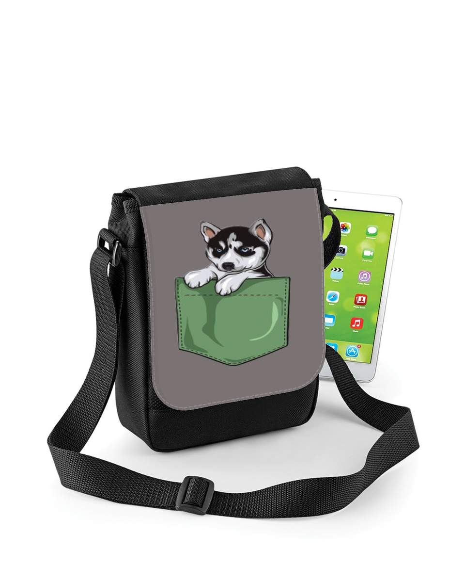 Mini Sac - Pochette unisexe pour Husky Dog in the pocket