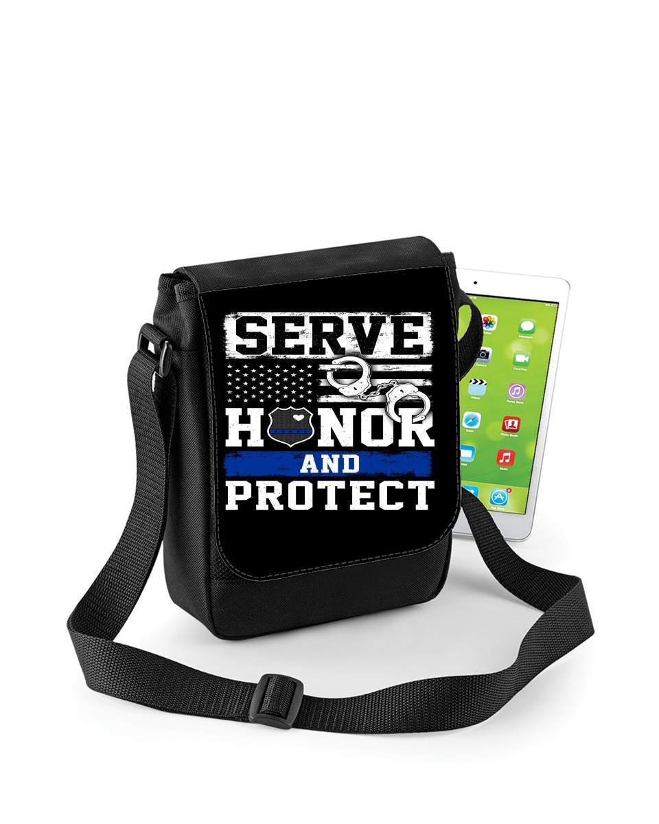 Mini Sac - Pochette unisexe pour Police Serve Honor Protect