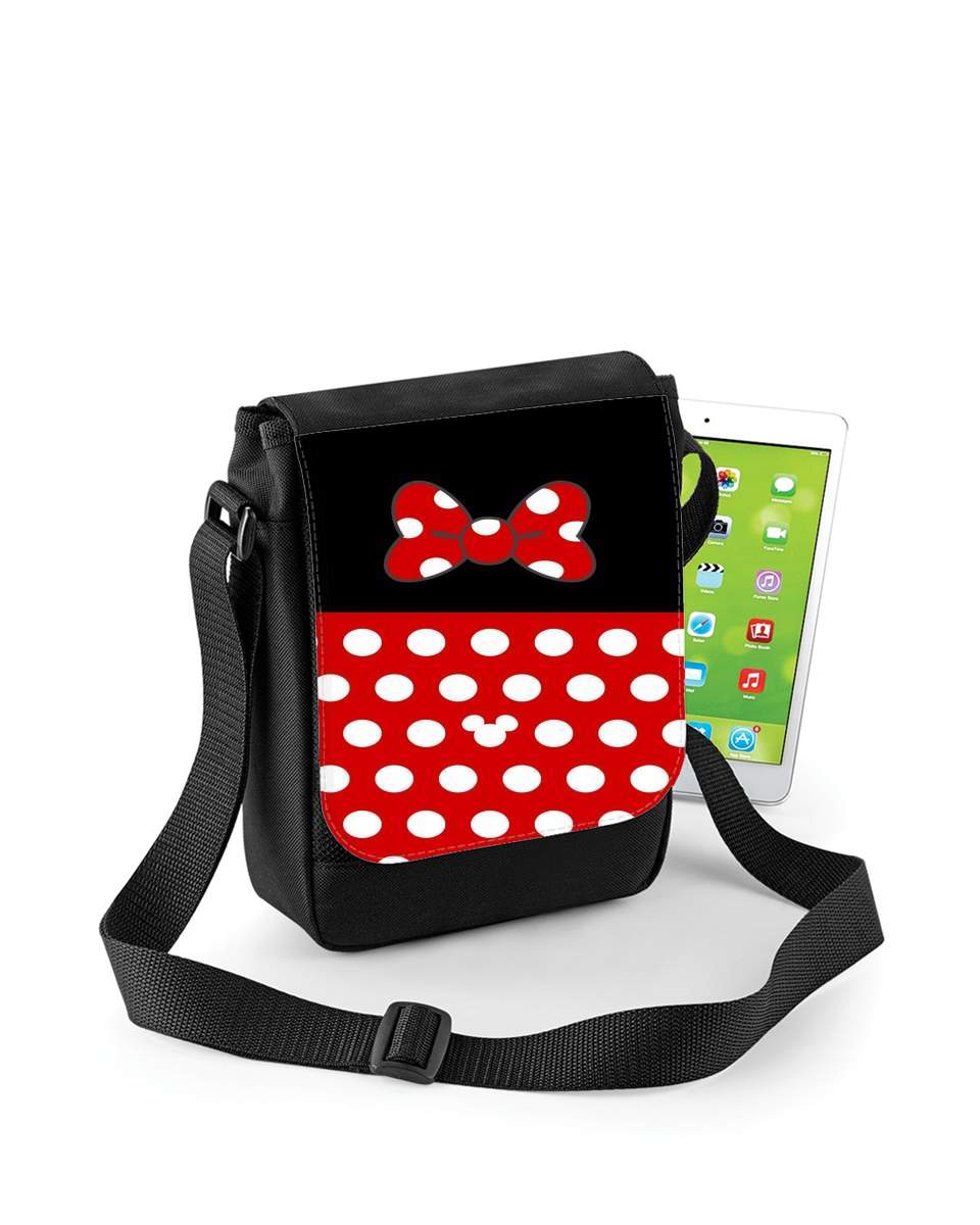 Mini Sac - Pochette unisexe pour Red And Black Point Mouse