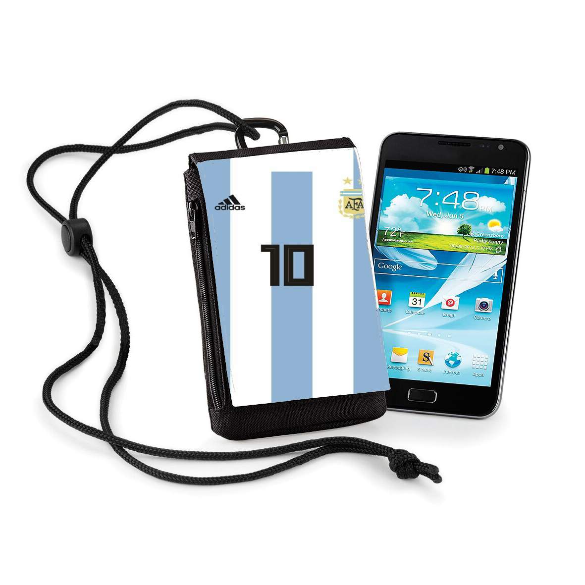 Pochette de téléphone - Taille XL pour Argentina World Cup Russia 2018