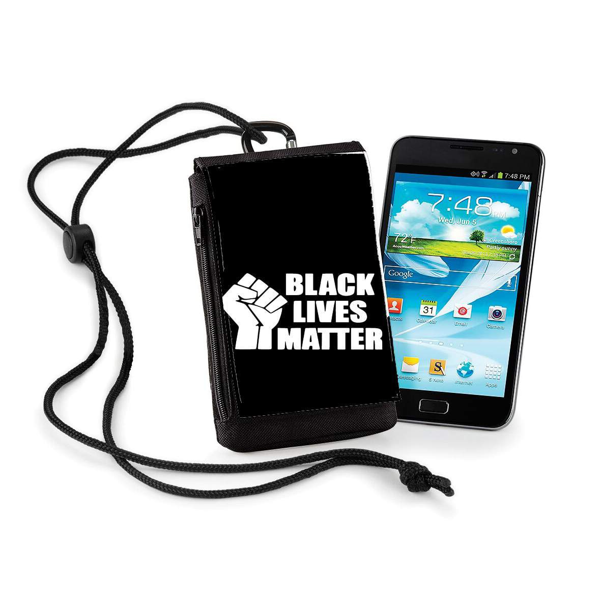 Pochette de téléphone - Taille XL pour Black Lives Matter