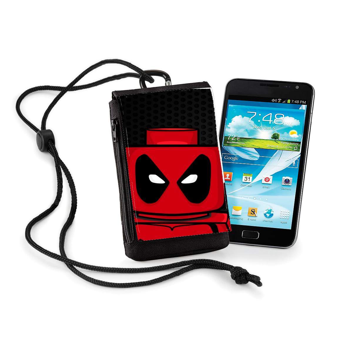 Pochette de téléphone - Taille XL pour Bricks Deadpool