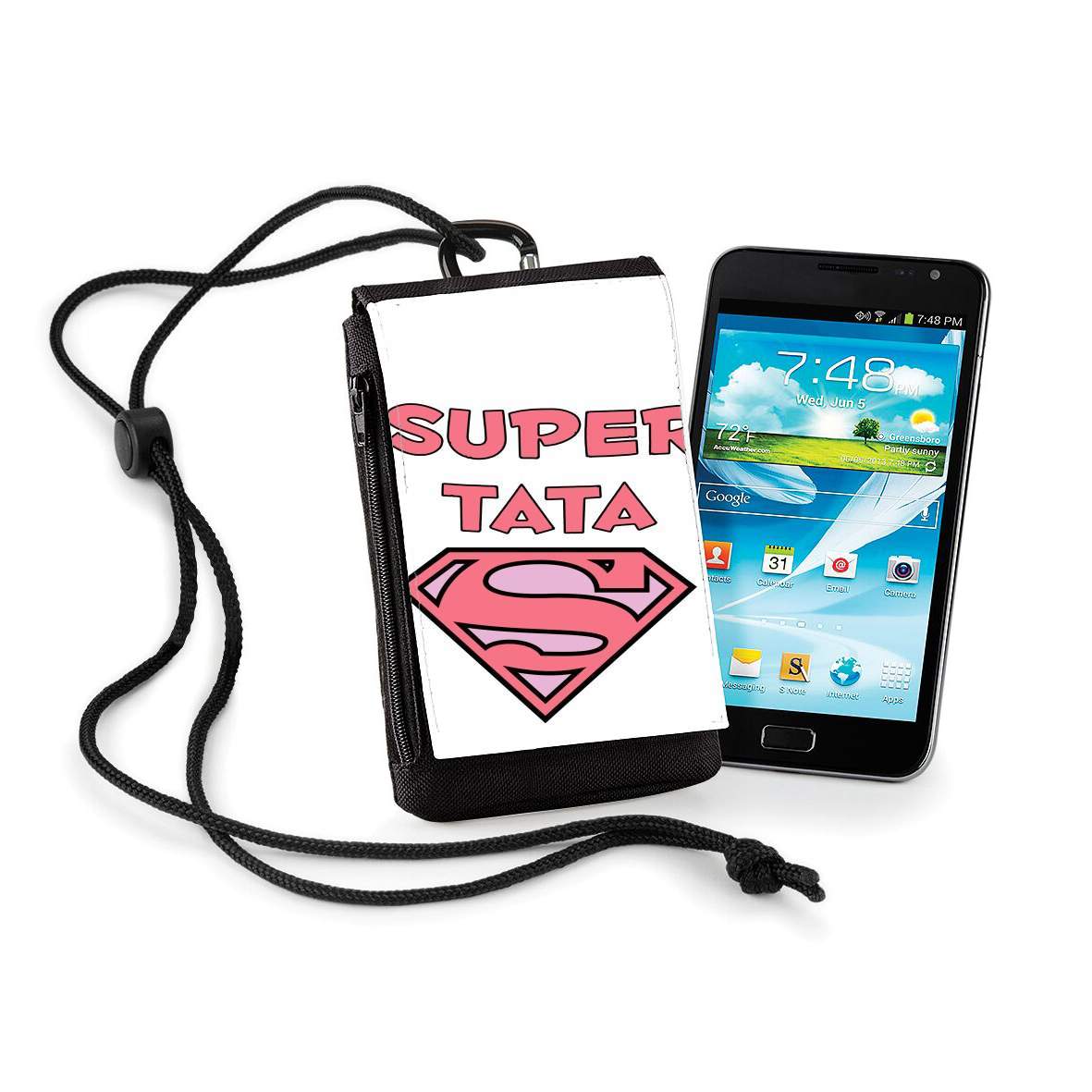 Pochette de téléphone - Taille XL pour Cadeau pour une Super Tata