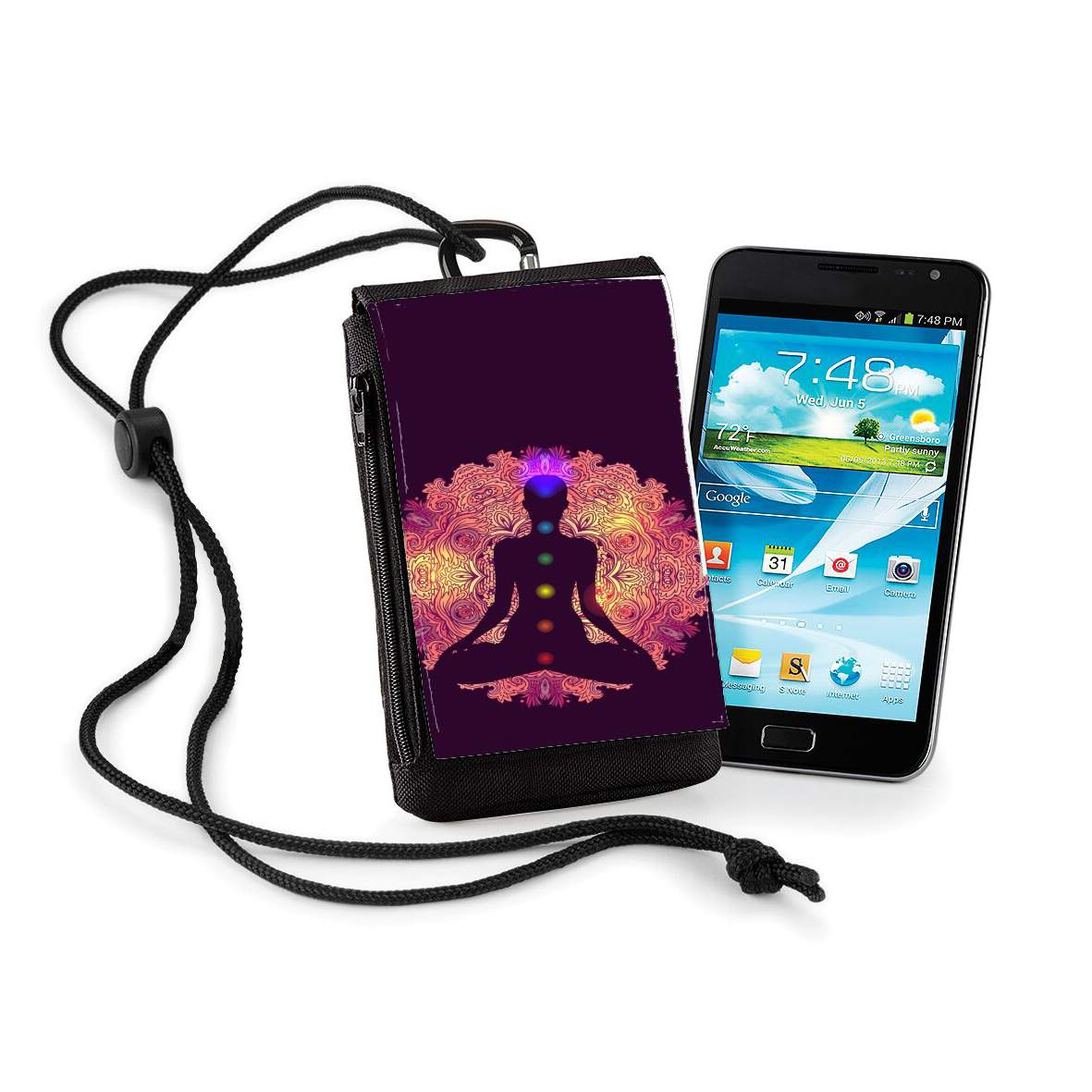 Pochette de téléphone - Taille XL pour Chakra Healing