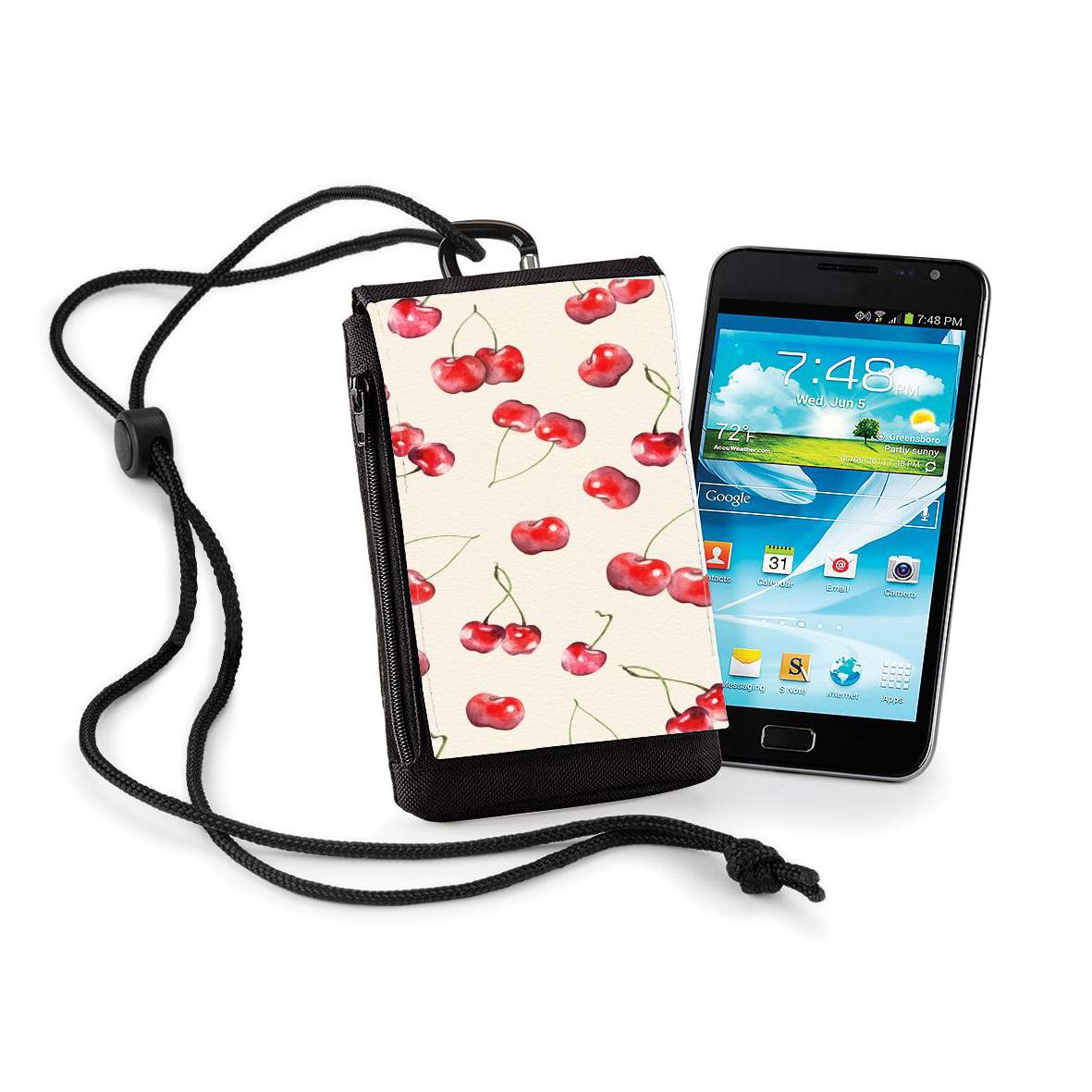 Pochette de téléphone - Taille XL pour Cherry Pattern