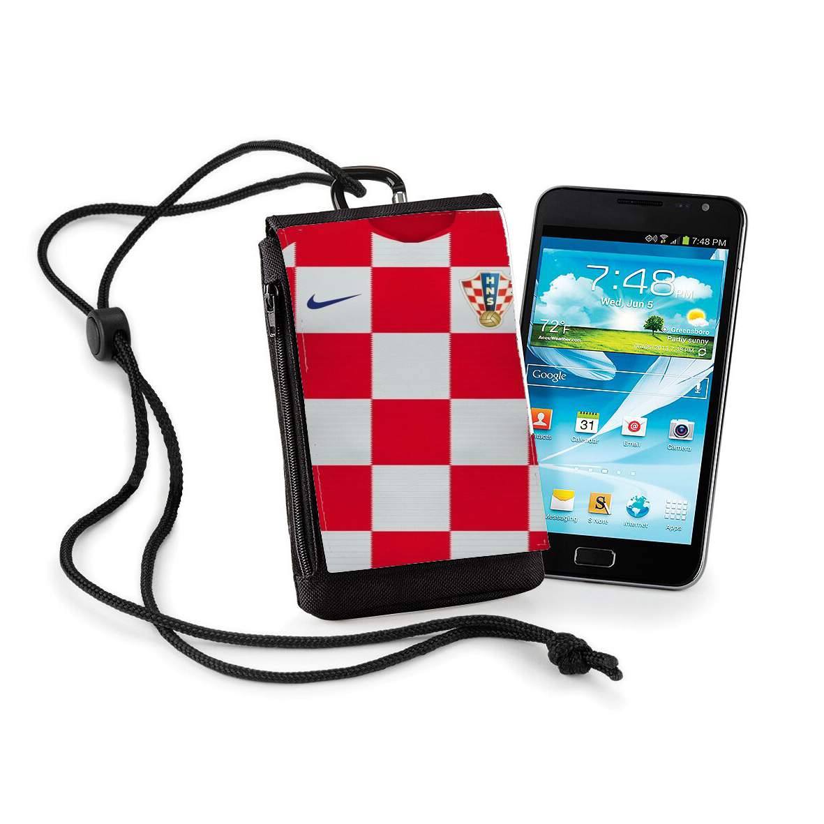 Pochette de téléphone - Taille XL pour Croatia World Cup Russia 2018