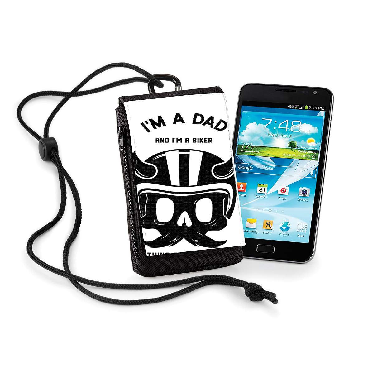 Pochette de téléphone - Taille XL pour Dad and Biker