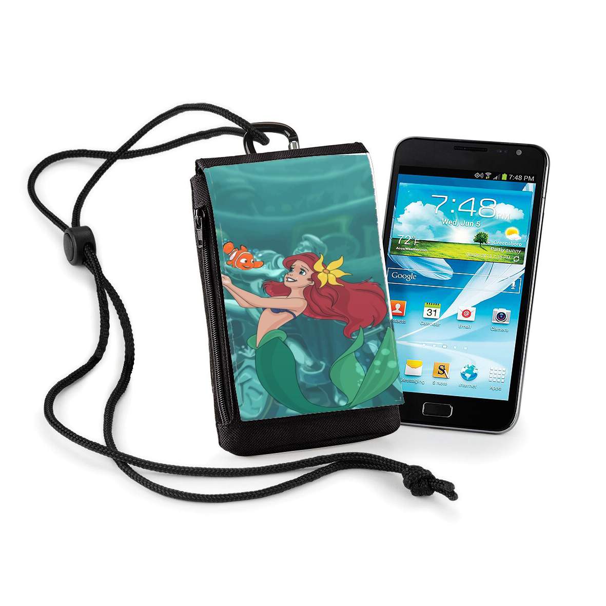 Pochette de téléphone - Taille XL pour Disney Hangover Ariel and Nemo