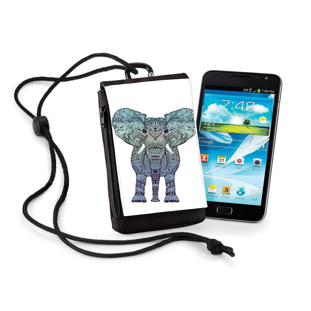 Pochette de téléphone - Taille XL pour Elephant Mint