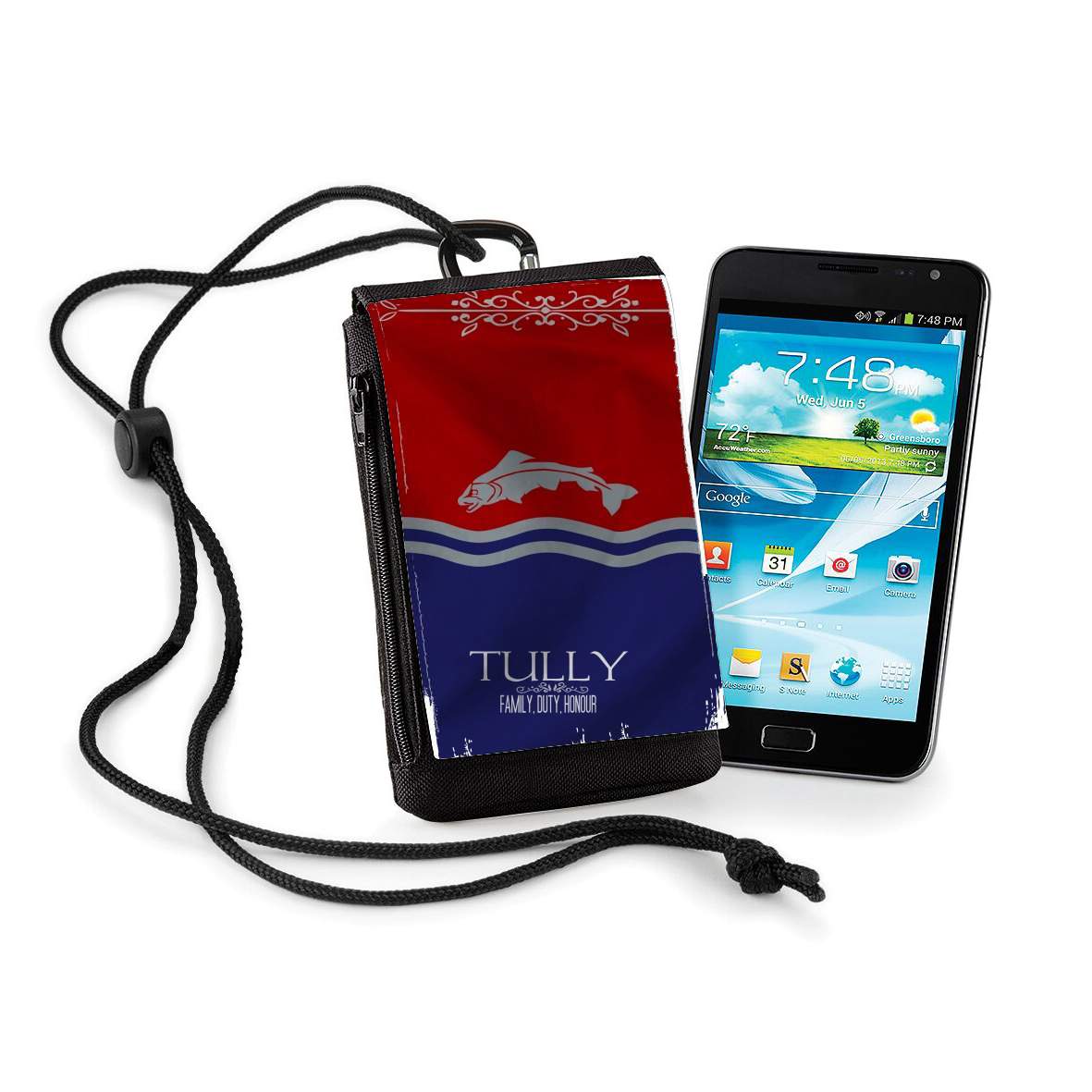Pochette de téléphone - Taille XL pour Flag House Tully