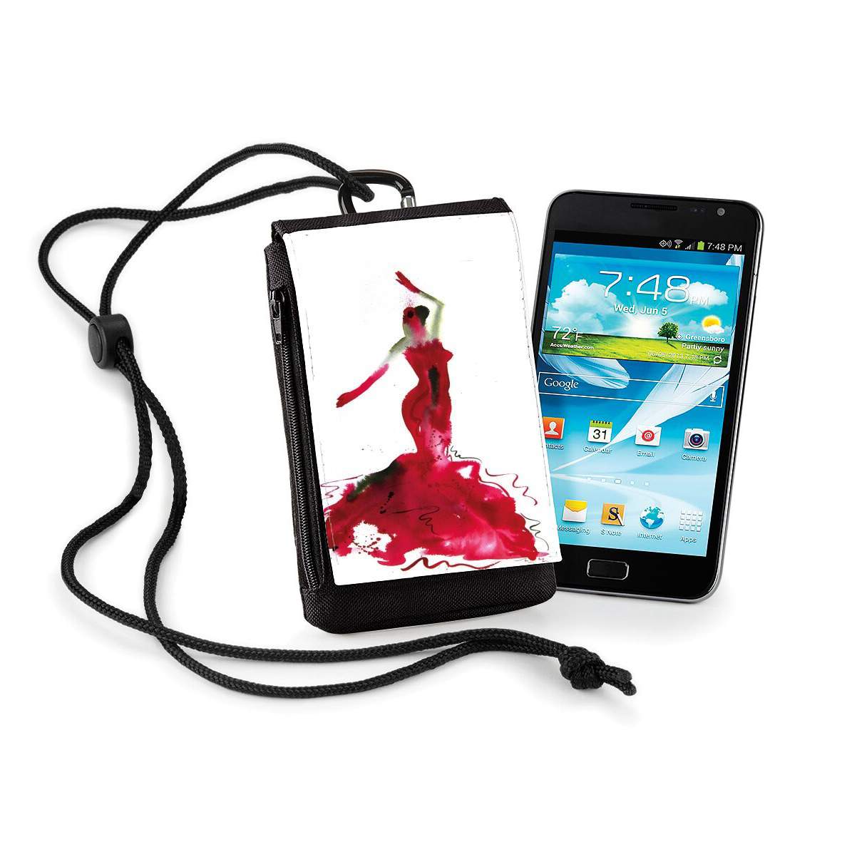 Pochette de téléphone - Taille XL pour Flamenco Danseuse